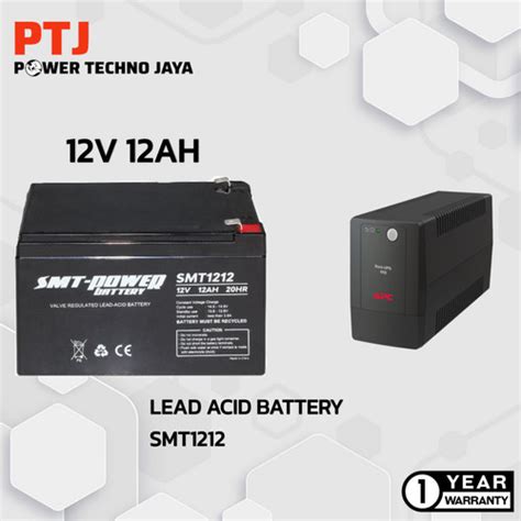 Jual Baterai SMT Power 12V 12AH Aki Kering UPS APC PROLINK Jakarta