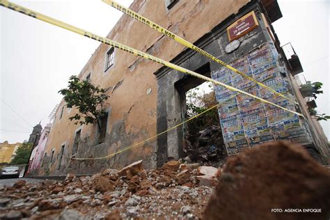 Inmuebles en riesgo de colapsar en el Centro Histórico de Puebla