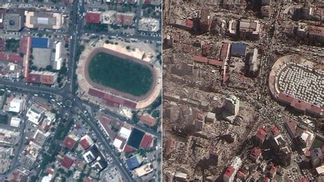 Turkey Earthquake Before And After Satellite Images Show Extent Of