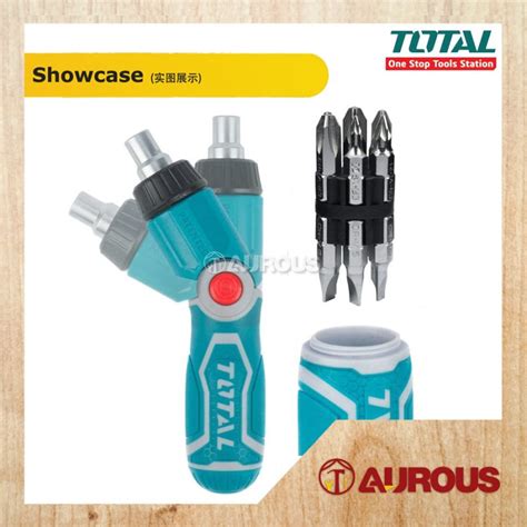 Total In Ratchet Screwdriver Set Tacsd Aurous Hardware