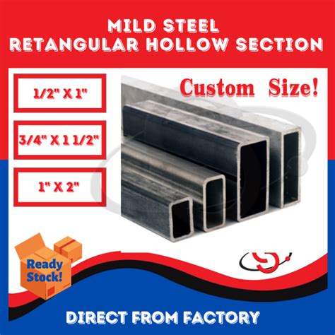 SCM Mild Steel Rectangular Hollow Section Metal Rectangular Tube Hollow