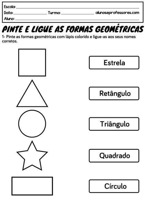 Atividades sobre Formas Geométricas Alunos e Professores