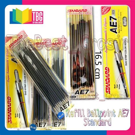 Jual 1 PACK 12 PCS REFILL BOLPEN AE7 STANDARD REFILL BALLPOINT AE7