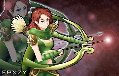 Windranger Anime Style Art Dota Game Wallpapers Gallery