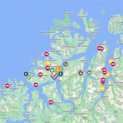 Map Of Tromso Winter Edition Guide To Lofoten