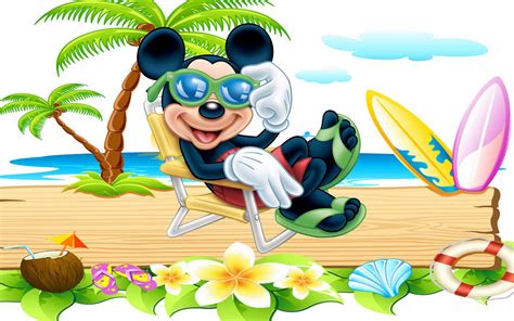 Mickey Mouse On The Beach Wallpapers Wallpapersafari