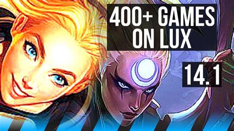 LUX Vs DIANA MID 400 Games 5 2 6 BR Challenger 14 1 YouTube