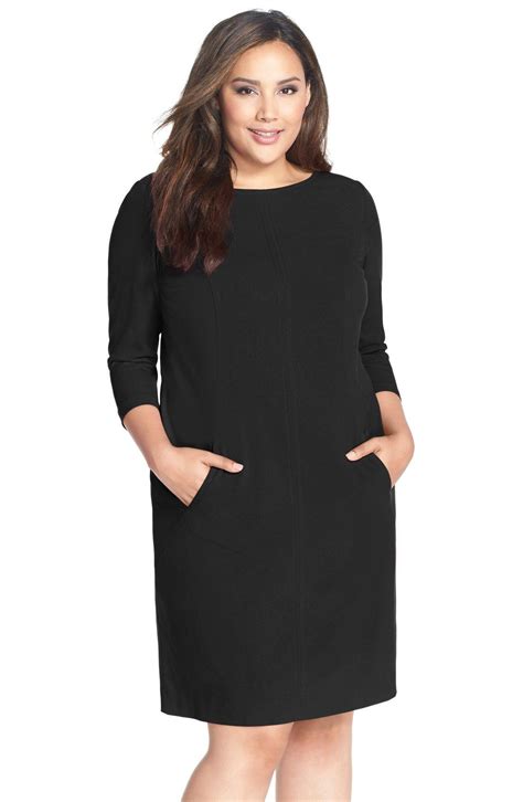 Tahari By Arthur S Levine Seamed A Line Dress Plus Size Nordstrom