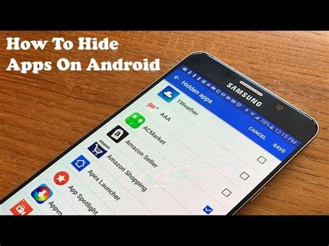 How To Hide Apps On Galaxy S Galaxy S Edge Note Android