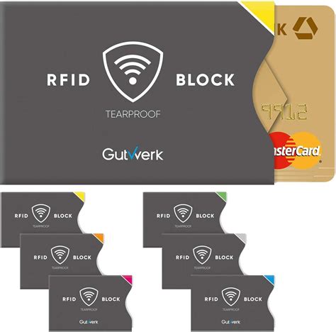 Gutwerk Rfid Blocker Kartenh Lle Nfc Schutz T V Gepr Ft St Ck Nfc