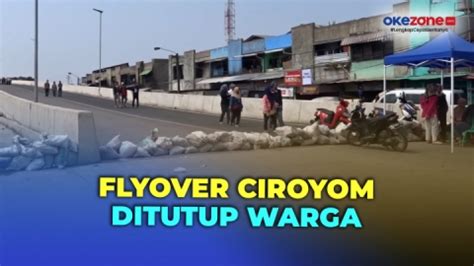 Banyak Kecelakaan Dan Kurang Rambu Flyover Ciroyom Ditutup Warga