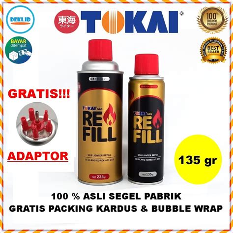 Jual Refill Isi Ulang Korek Api Gas Tokai Gram Asli Segel Pabrik