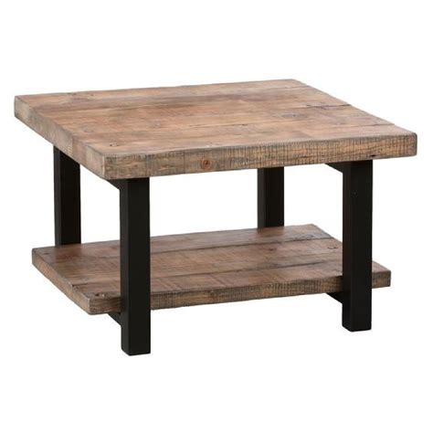 Loon Peak Somers Reclaimed Wood Square Coffee Table Aptdeco