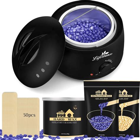 Lifestance Waxing Kit Hair Removal Wax Warmer Kit With Moisturizing