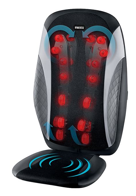 Best Buy Homedics 8 Node Shiatsu Massage Cushion With Heat Black Gray