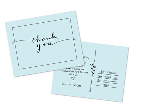 Free Printable Thank You Postcard Template Printable Templates