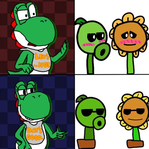 Fnas Yoshi reaction of pvz by adricocolco on DeviantArt