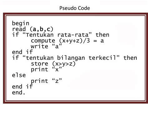 Flowchart Dan Pseudocode PROGRAMMING LOGIC