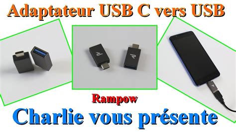 Adaptateur USB C Vers USB Rampow Pour OTG MacBook Nexus OnePlus