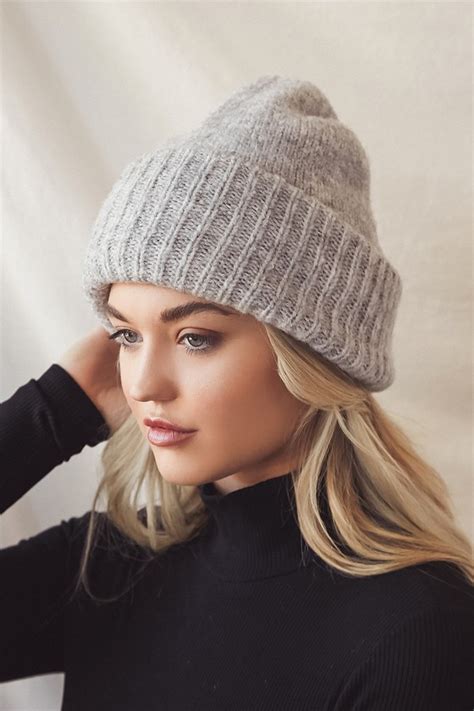 Vero Moda Kristina Beanie Heather Grey Beanie Knit Beanie Lulus