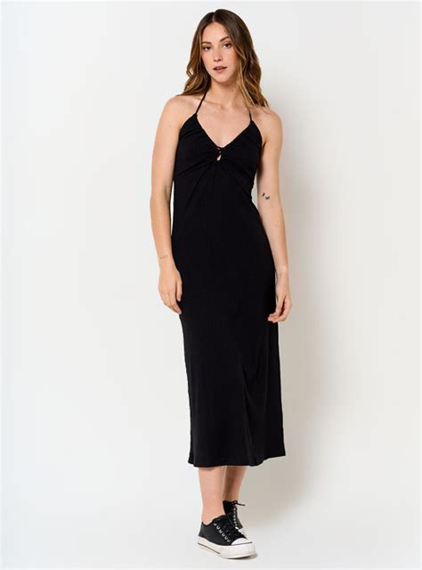 Ripley Vestido Largo Mujer Index Negro Belice