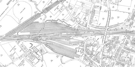 Nuneaton Station Ordnance Survey Map Of Nuneaton Station Of Both The