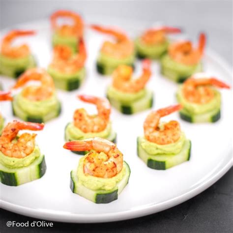 Bouch Es De Concombre Avocat Et Crevettes Recette Ap Ro Facile