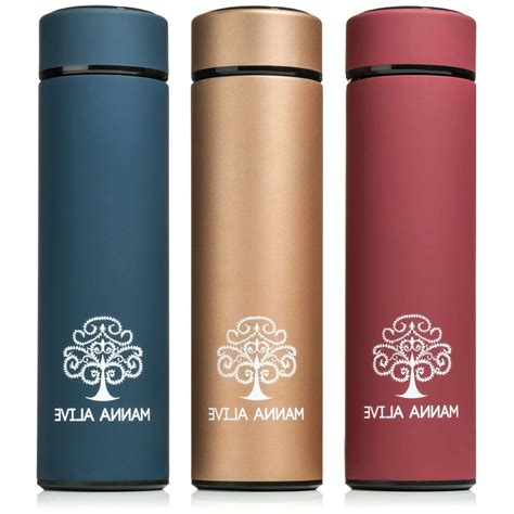 Manna Alive Stainless Steel Vacuum Thermos Water Bottle