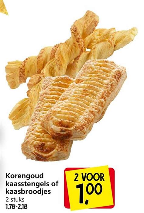 Korengoud Kaasstengels Of Kaasbroodjes Aanbieding Bij Jan Linders