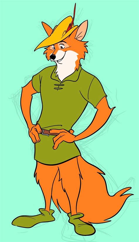 185367 Safe Artistuochandayo Robin Hood Robin Hood Canine Fox