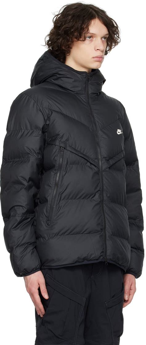 Nike Nike Black Windrunner Puffer Jacket Editorialist