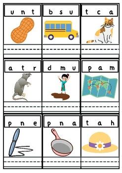 CVC Word Scambles By Abigail Pendley TPT