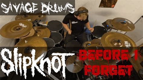 Slipknot Before I Forget Drum Cover Youtube