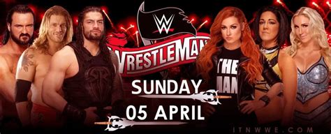 Wwe Wrestlemania 36 2020 Match Card Ticket Storyline Itn Wwe