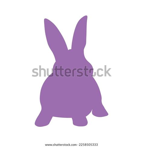 Silhouette Cute Bunny On White Background Stock Vector (Royalty Free) 2258505333 | Shutterstock