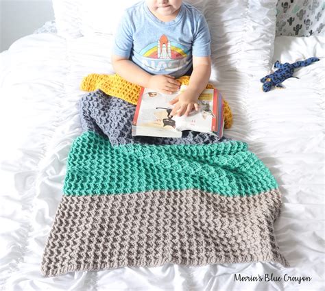 Best Crochet Stitches for Blankets - Maria's Blue Crayon