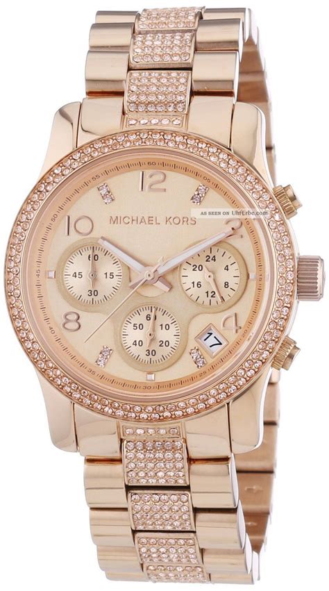 Michael Kors Edler Damenuhr Mk5827 Chronograph Rosegold Mk 5827 A3 Damen Uhr