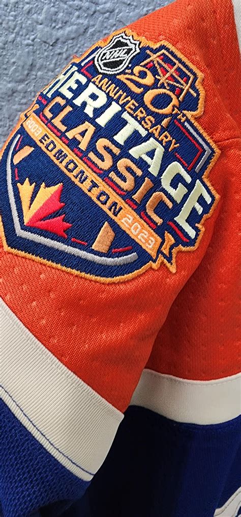 ANY NAME AND NUMBER EDMONTON OILERS 2023 HERITAGE CLASSIC AUTHENTIC AD