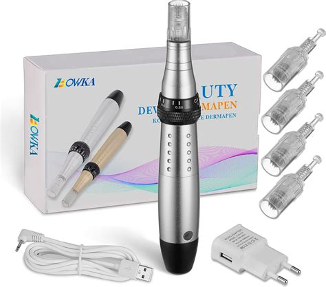 BOWKA Electric Derma Pen Microneedling Pen With 4 Pcs 12 Pins Needle