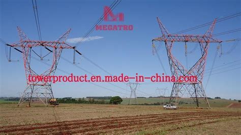 Megatro Power 500kv Line Steel Towers Tranamission Pylons China 500kv