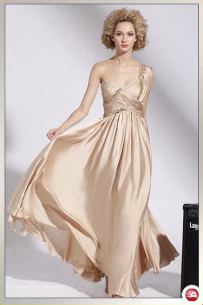 Teamowedding Beige Wedding Prom Cocktail Dress