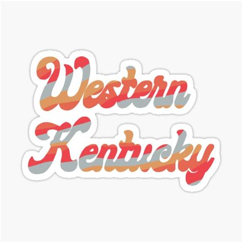 "Western Kentucky" Sticker by victorianevaeh | Redbubble