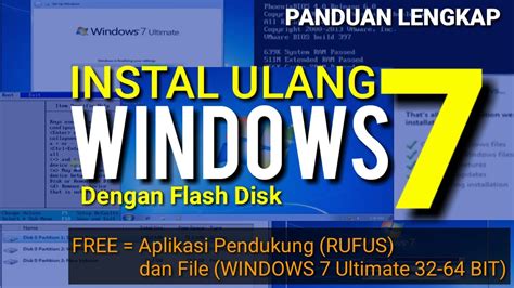 Cara Instal Ulang Windows Dengan Flashdisk Panduan Lengkap Youtube