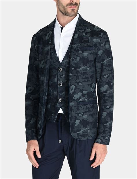 Armani Exchange Camo Jacquard Blazer Blazer For Men Ax Online Store