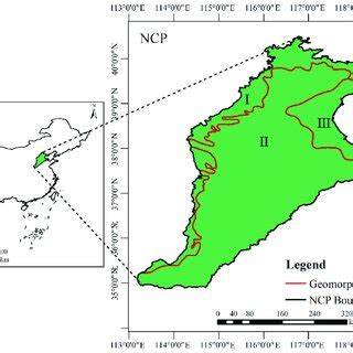 The geographical location of the North China Plain. | Download ...