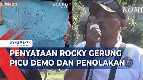 Rocky Gerung Dinilai Hina Presiden Picu Demo Penolakan Dan Laporan