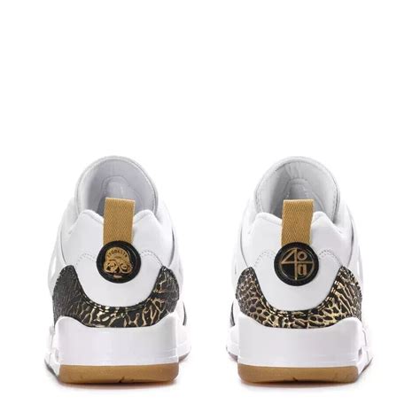 Jordan Spizike Low Men S Multi Sz White Black Metallic Gold Hj