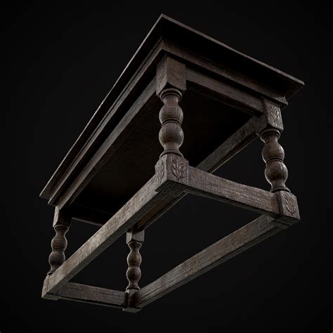 Renaissance Elegant Long Table - 3D Model by Get Dead Entertainment