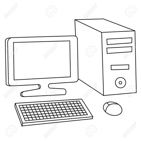 computer outline clipart 20 free Cliparts | Download images on ...