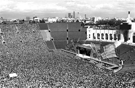 The Rolling Stones Performing At Los Angeles Memorial Coliseum